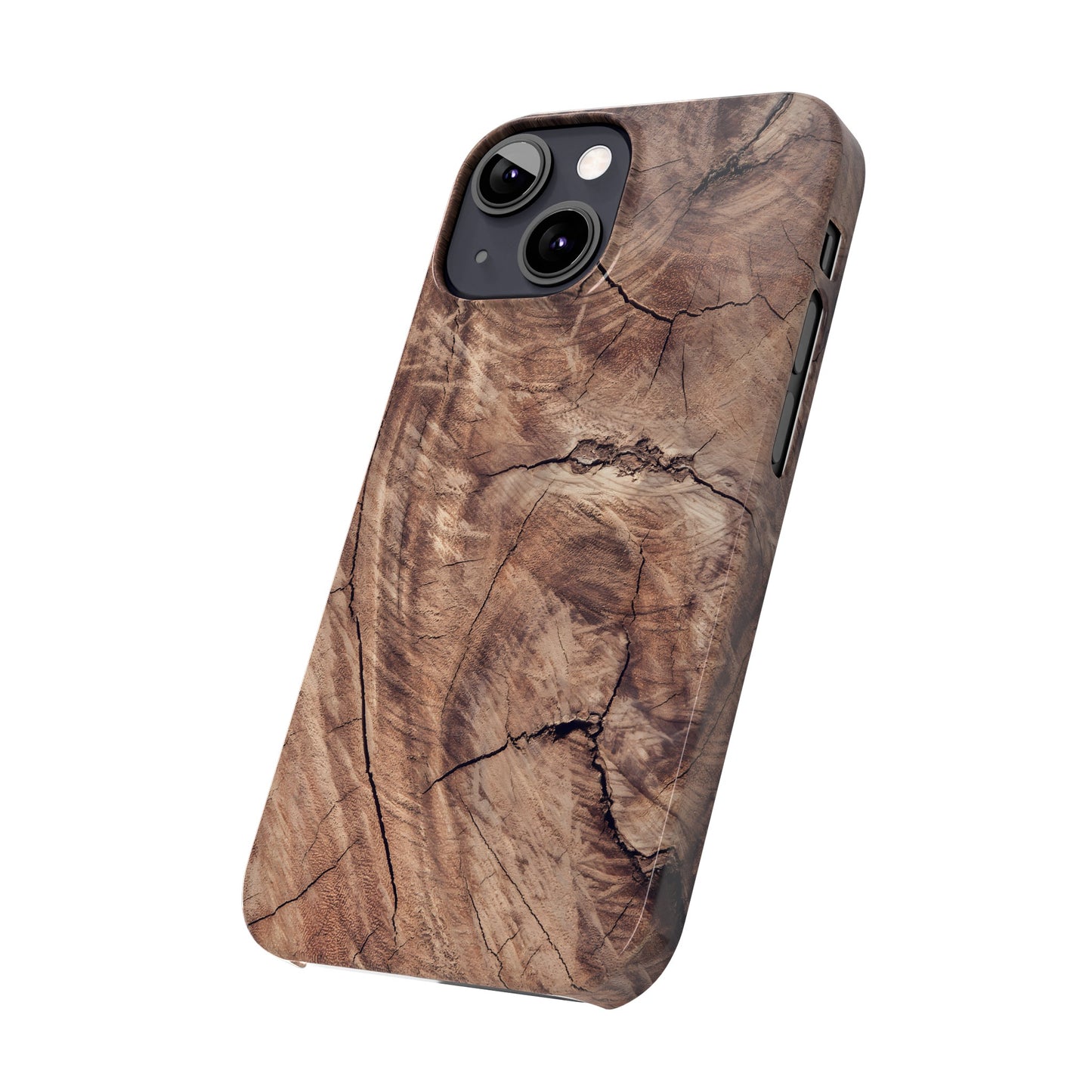 Natural Wood Grain Elegance Slim Phone Case