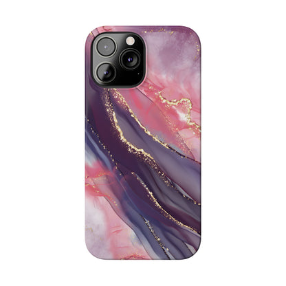 "Elegant Marbling Euphoria - Slim Phone Case