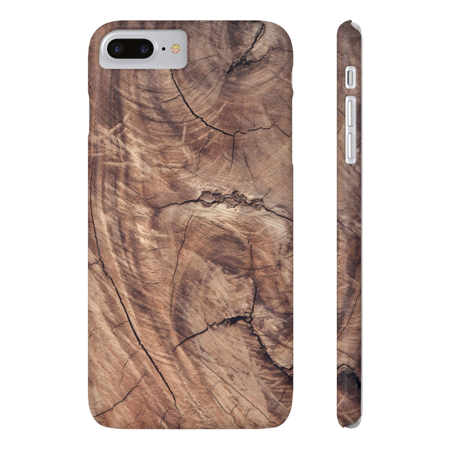 Natural Wood Grain Elegance Slim Phone Case