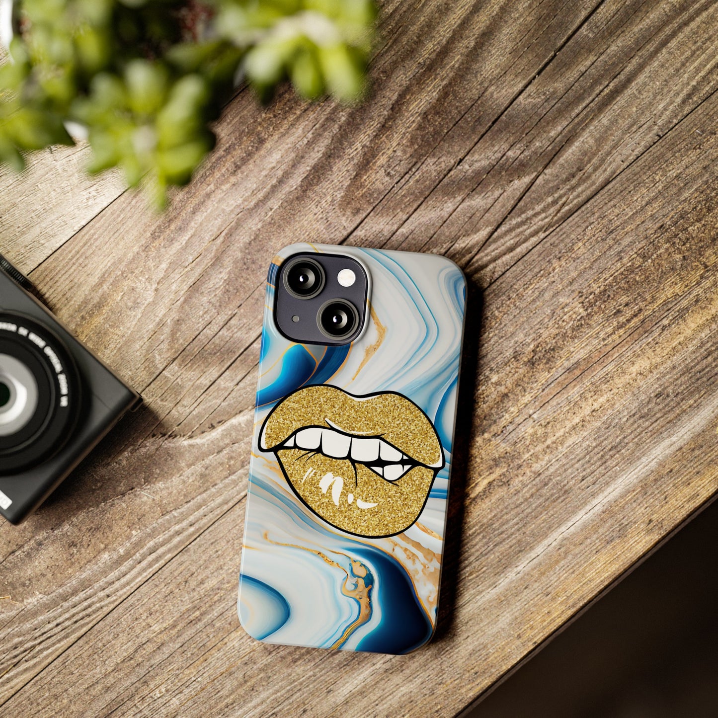 Marbled Kiss (Slim Phone Case)