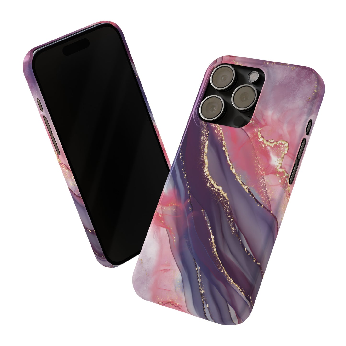 "Elegant Marbling Euphoria - Slim Phone Case