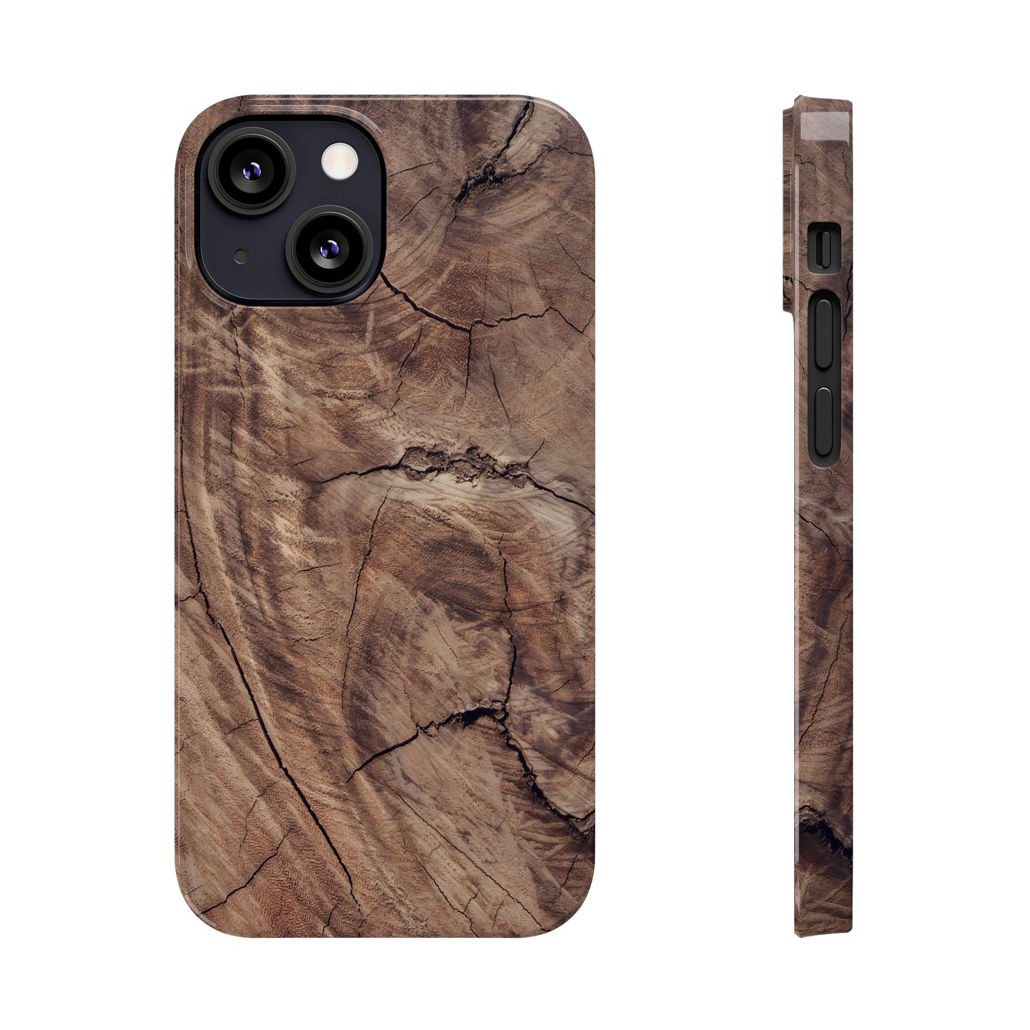 Natural Wood Grain Elegance Slim Phone Case