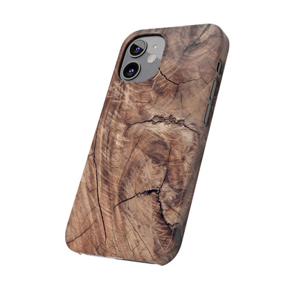 Natural Wood Grain Elegance Slim Phone Case