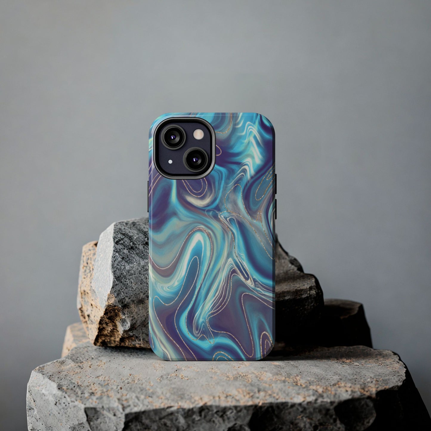 Aurora Swirl Impact-Resistant Phone Case