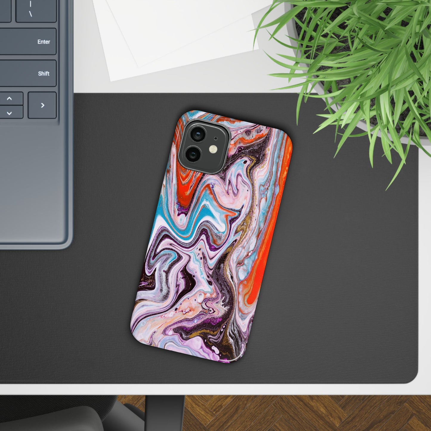 Abstract Elegance Marbled Phone Case - Slim and Protective