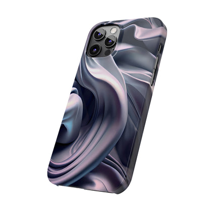 Ethereal Blue Bloom - Slim Phone Case