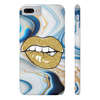 Marbled Kiss (Slim Phone Case)