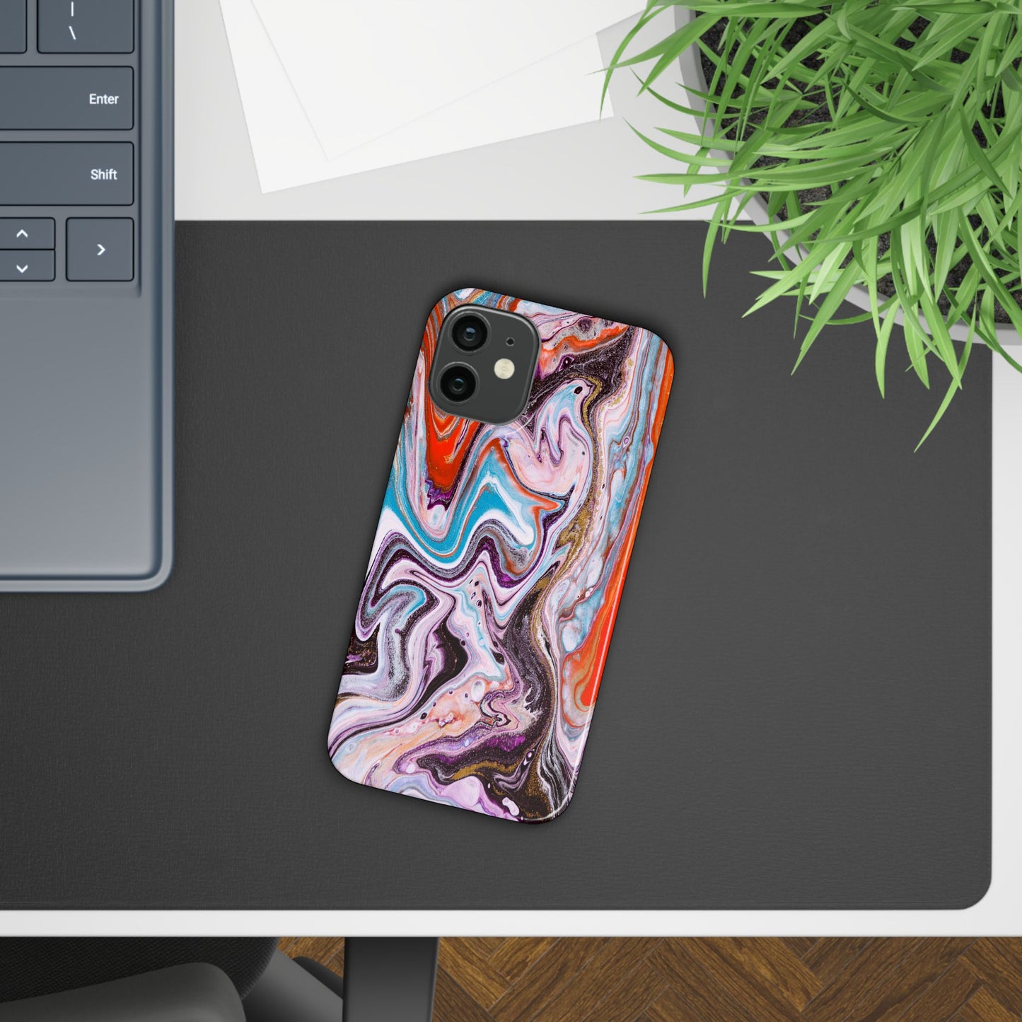 Abstract Elegance Marbled Phone Case - Slim and Protective