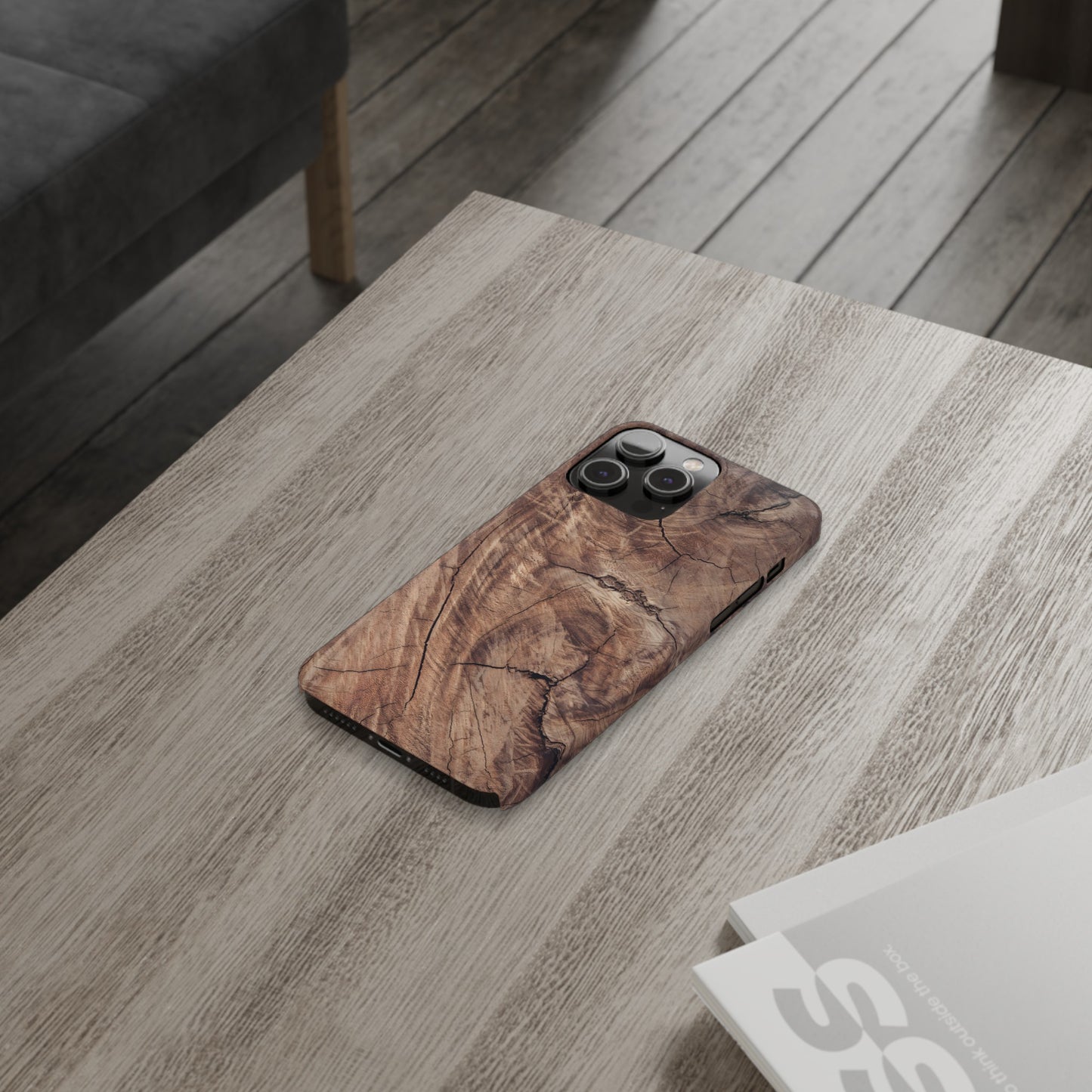 Natural Wood Grain Elegance Slim Phone Case