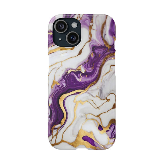 Elegant Marbled Swirl Slim Case for iPhone