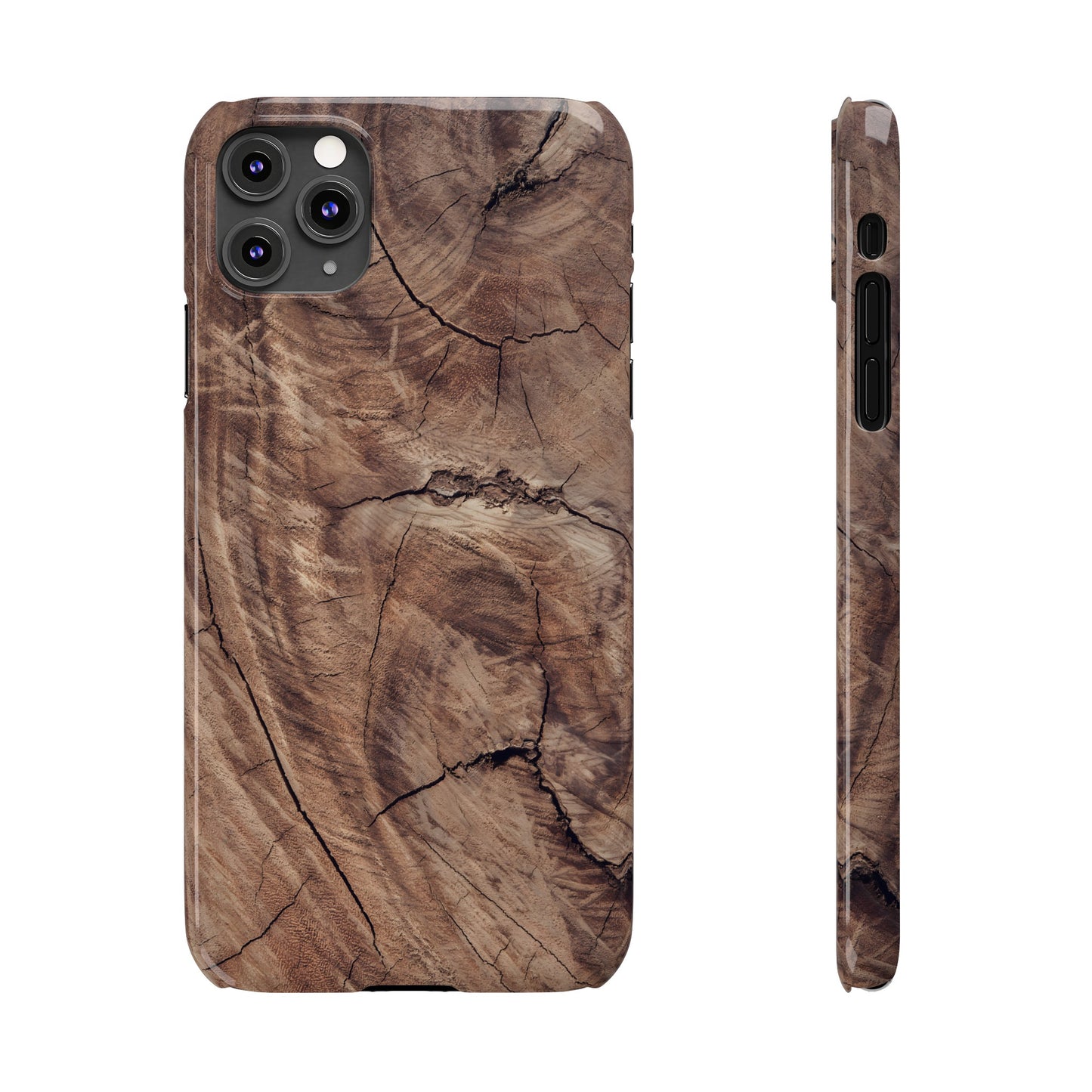 Natural Wood Grain Elegance Slim Phone Case