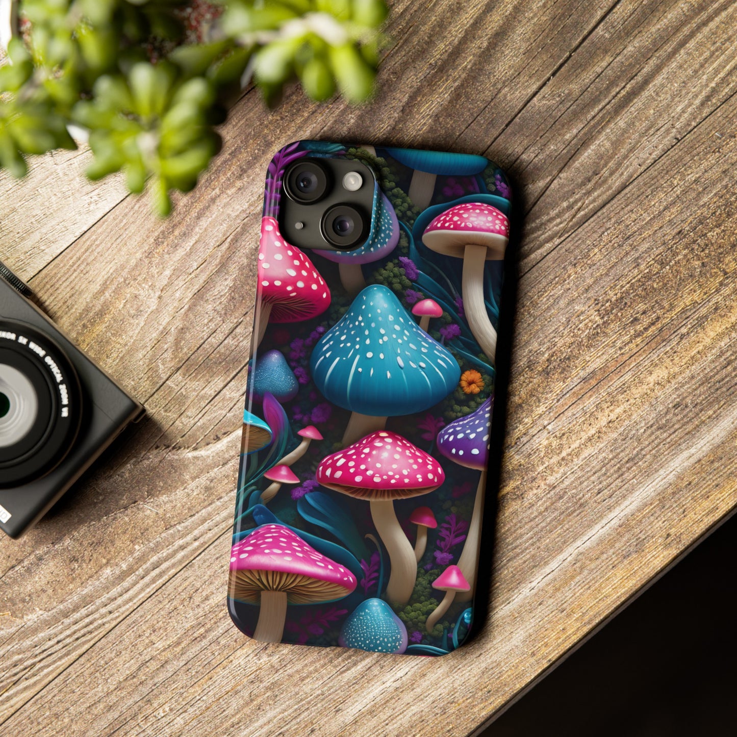 Whimsical  Mushroom Wonderland  (Slim Phone Case)