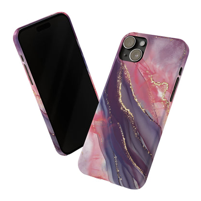 "Elegant Marbling Euphoria - Slim Phone Case