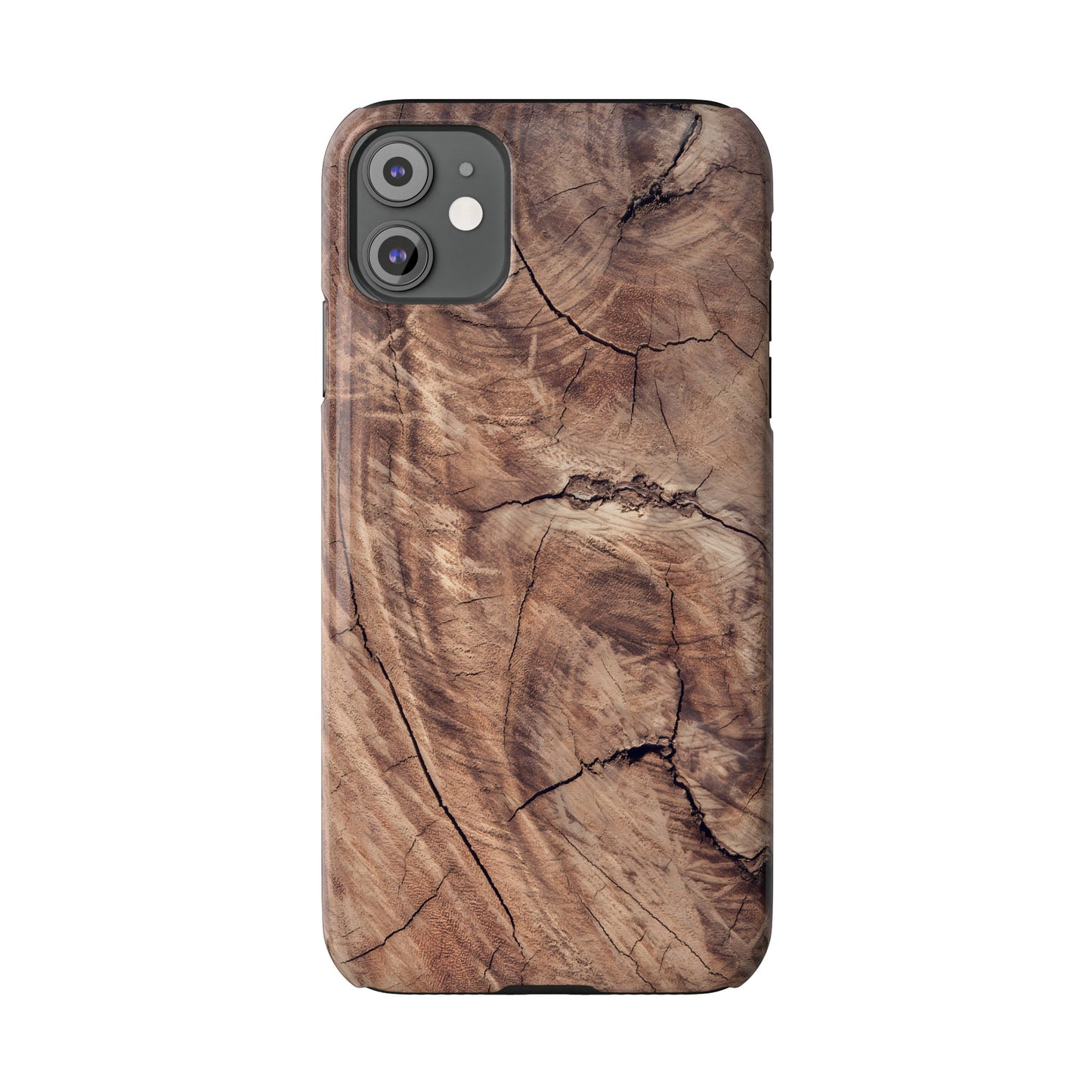 Natural Wood Grain Elegance Slim Phone Case