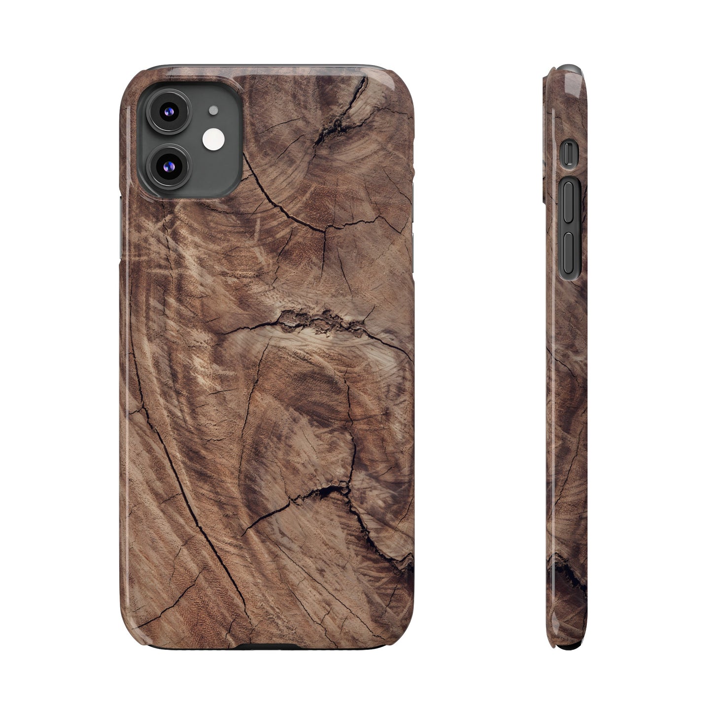 Natural Wood Grain Elegance Slim Phone Case