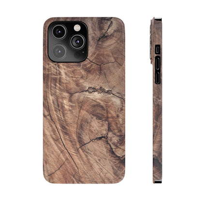 Natural Wood Grain Elegance Slim Phone Case