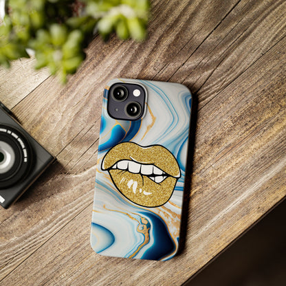 Marbled Kiss (Slim Phone Case)