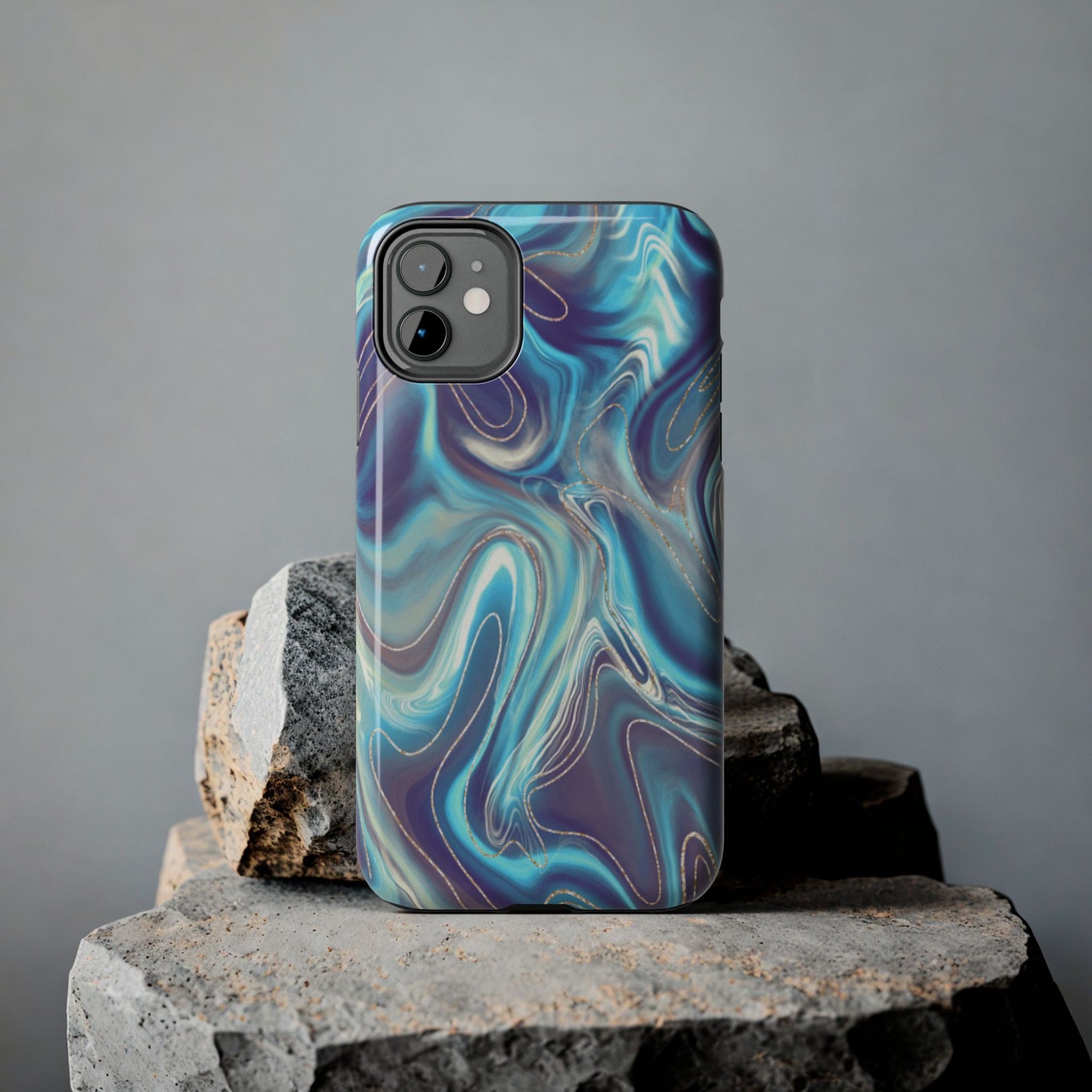 Aurora Swirl Impact-Resistant Phone Case