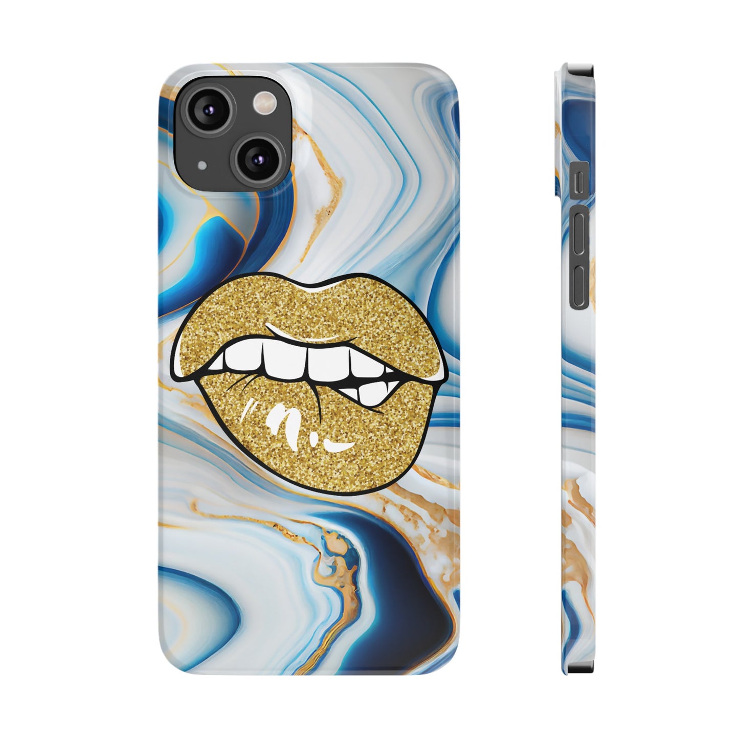 Marbled Kiss (Slim Phone Case)