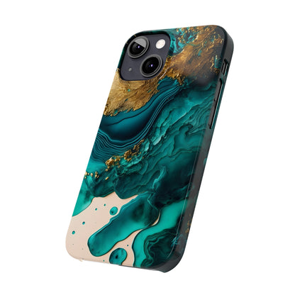 Abstract Geometric Bliss Slim Phone Case