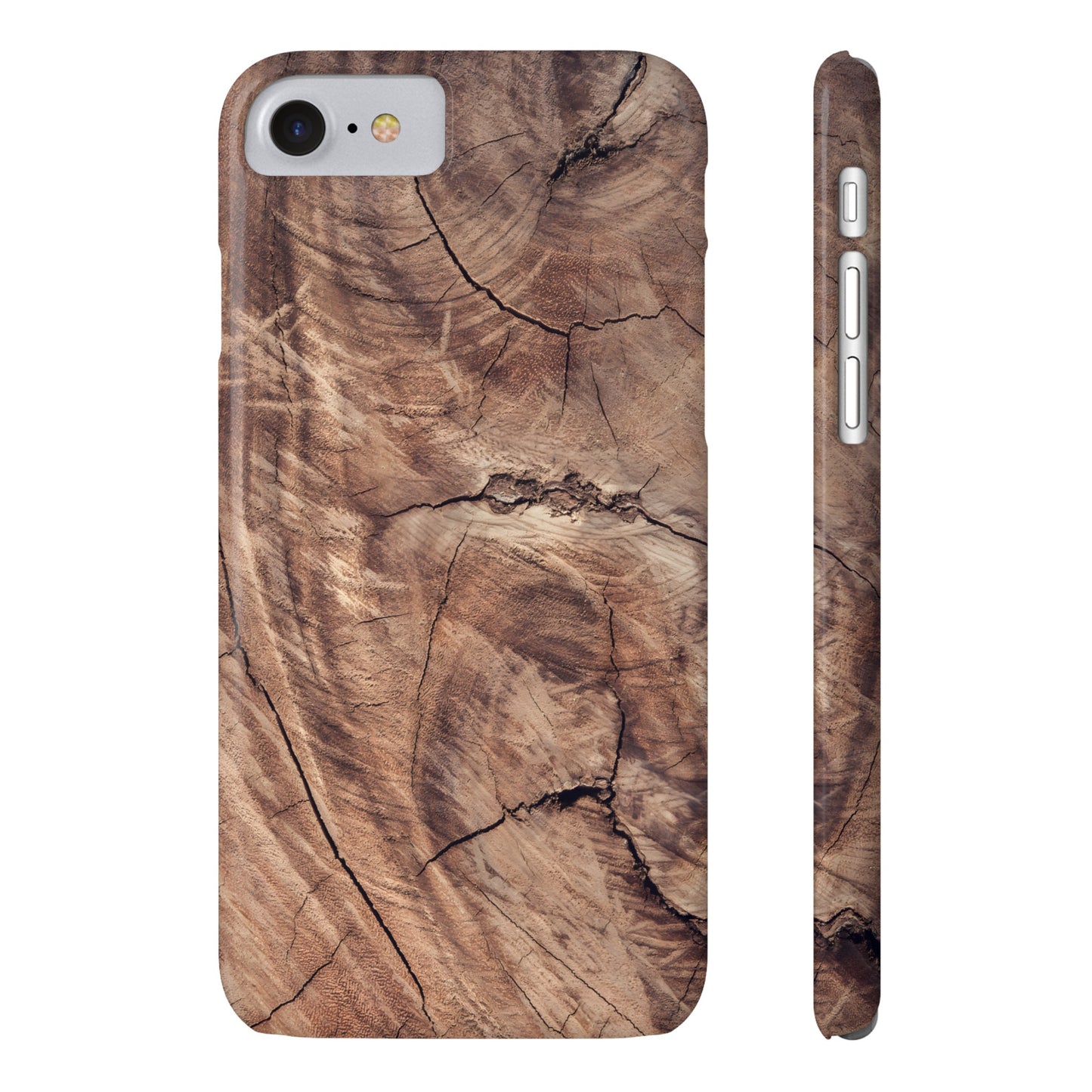 Natural Wood Grain Elegance Slim Phone Case