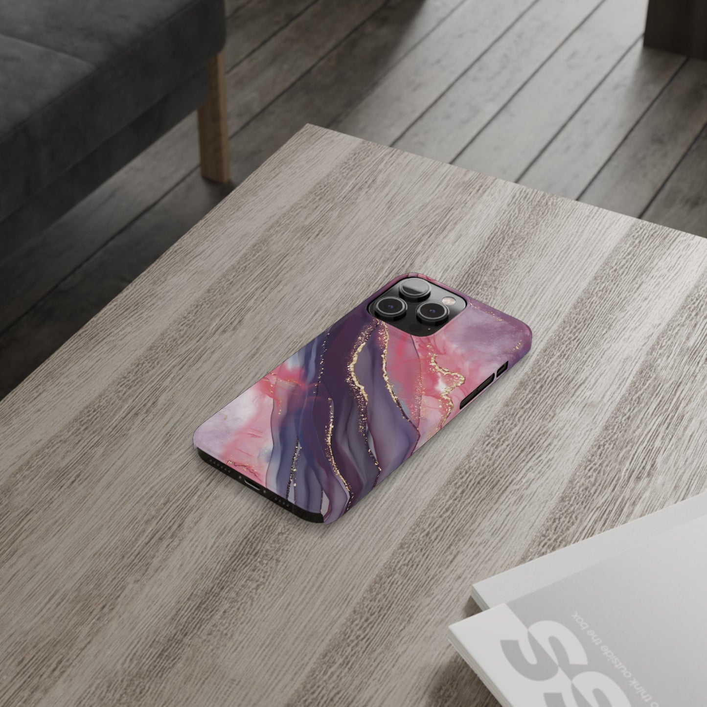 "Elegant Marbling Euphoria - Slim Phone Case