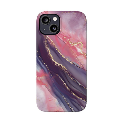 "Elegant Marbling Euphoria - Slim Phone Case