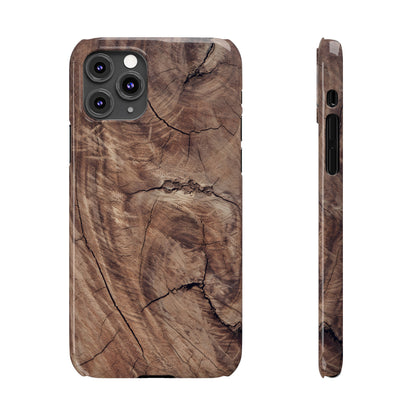 Natural Wood Grain Elegance Slim Phone Case