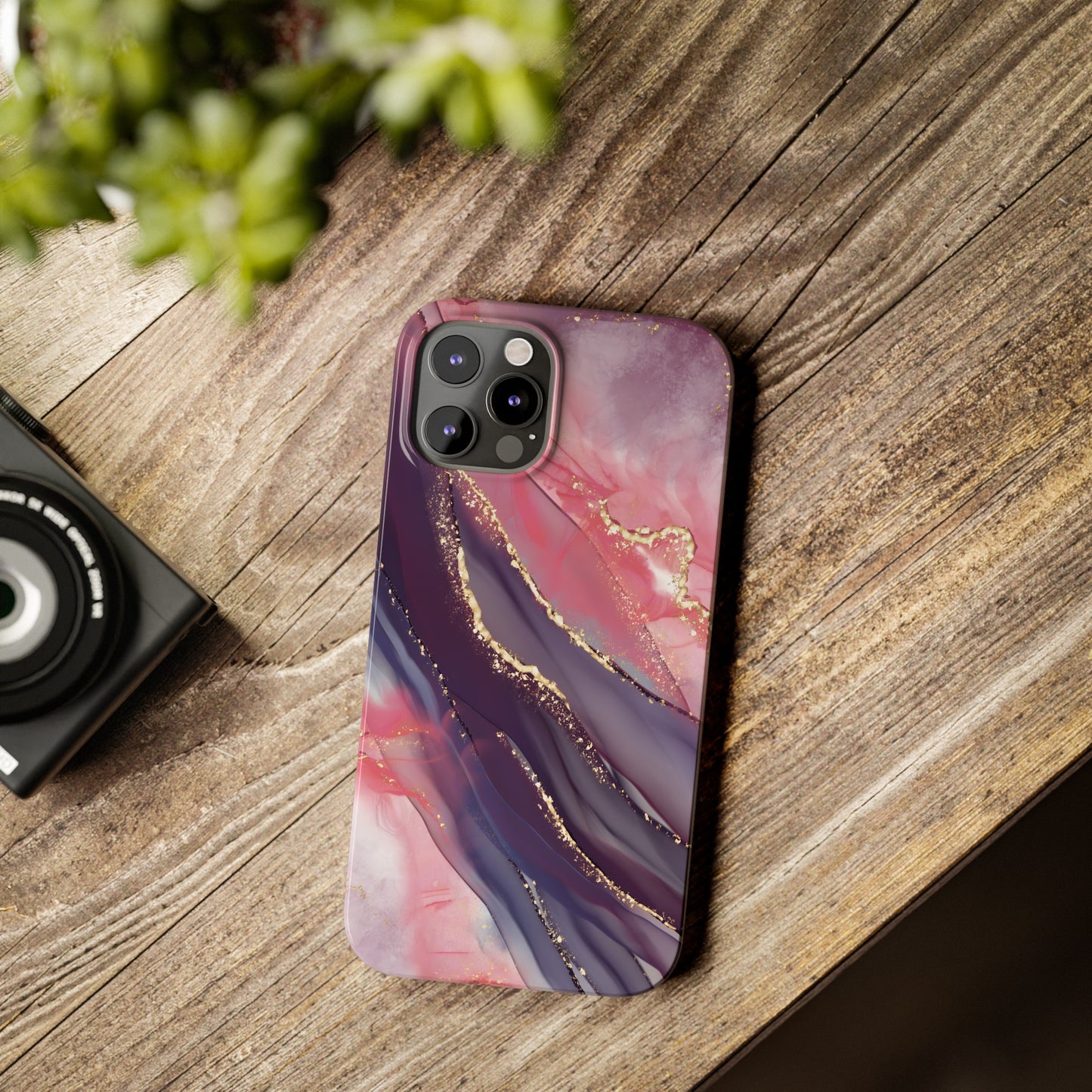 "Elegant Marbling Euphoria - Slim Phone Case