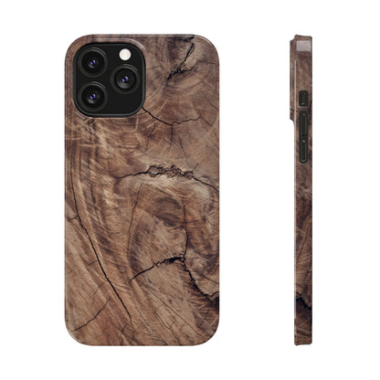 Natural Wood Grain Elegance Slim Phone Case