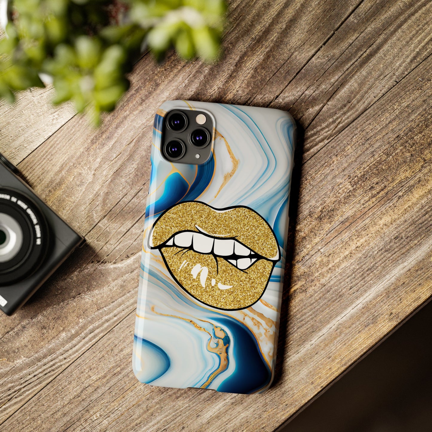 Marbled Kiss (Slim Phone Case)