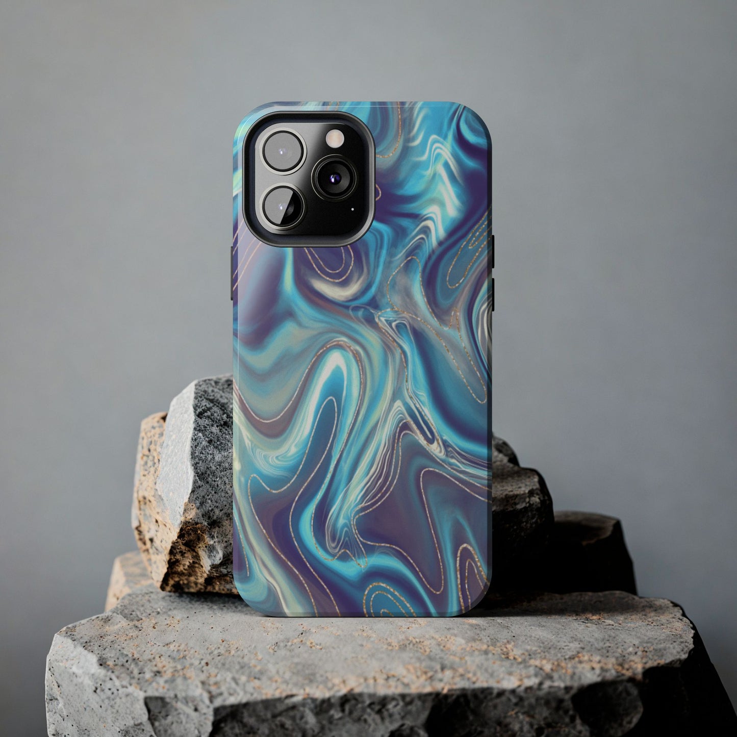 Aurora Swirl Impact-Resistant Phone Case