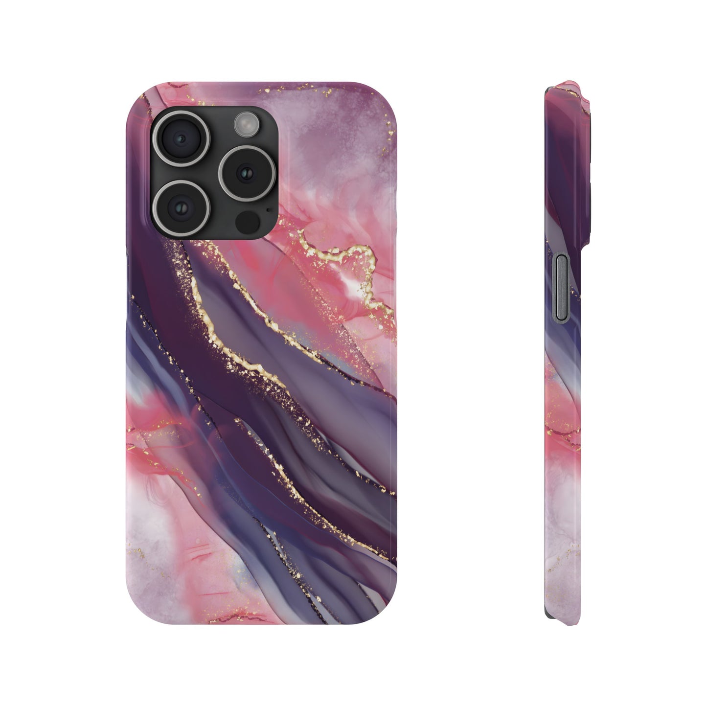 "Elegant Marbling Euphoria - Slim Phone Case