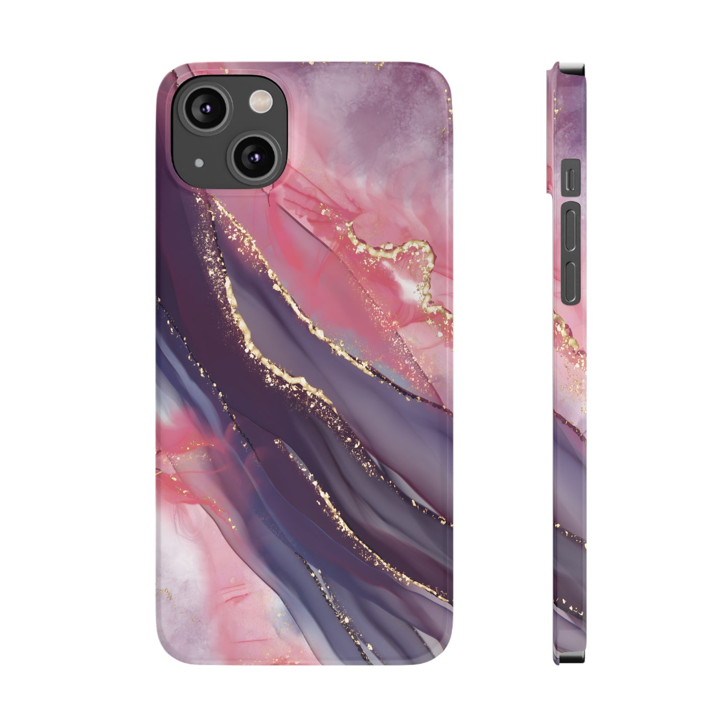 "Elegant Marbling Euphoria - Slim Phone Case