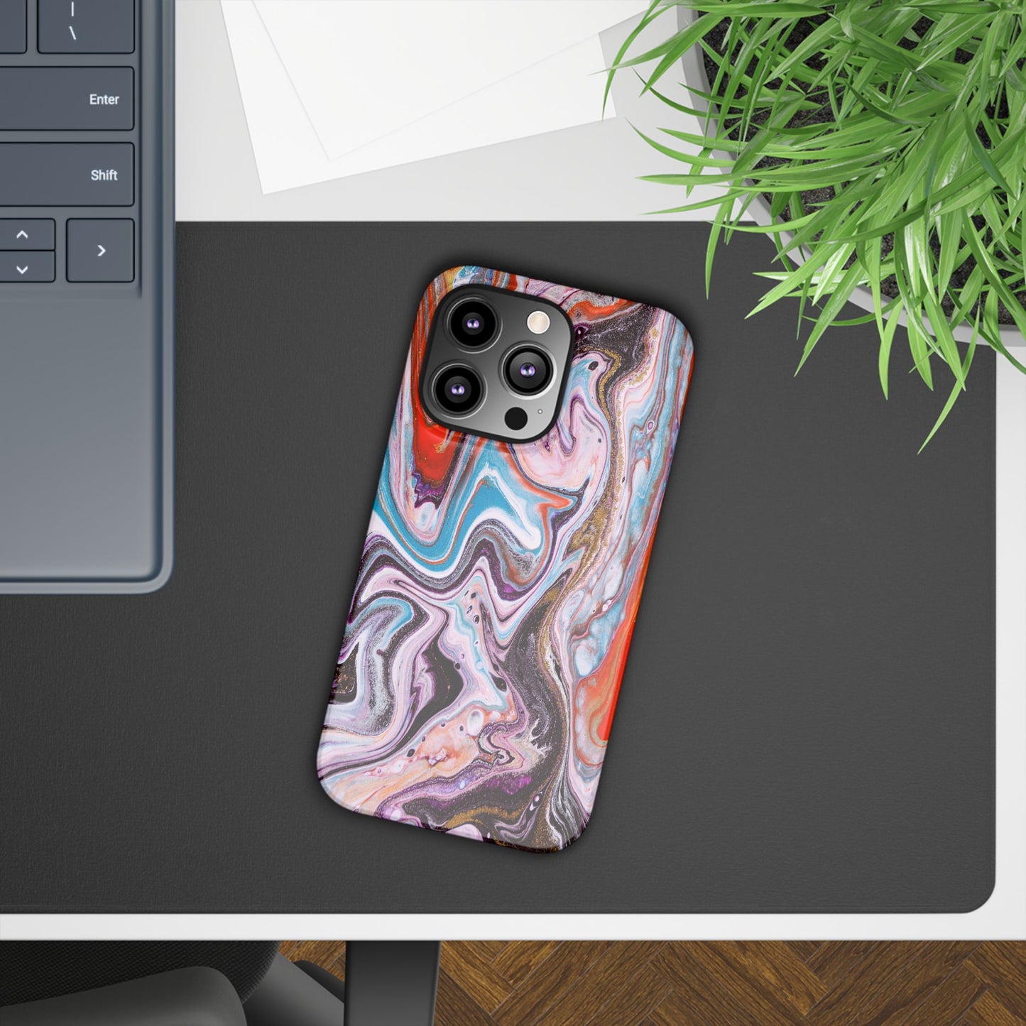 Abstract Elegance Marbled Phone Case - Slim and Protective