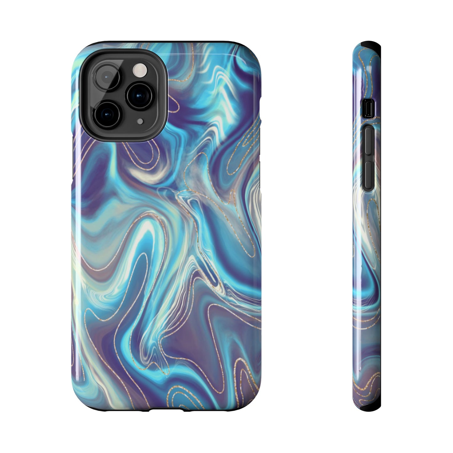 Aurora Swirl Impact-Resistant Phone Case