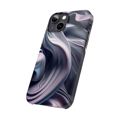 Ethereal Blue Bloom - Slim Phone Case