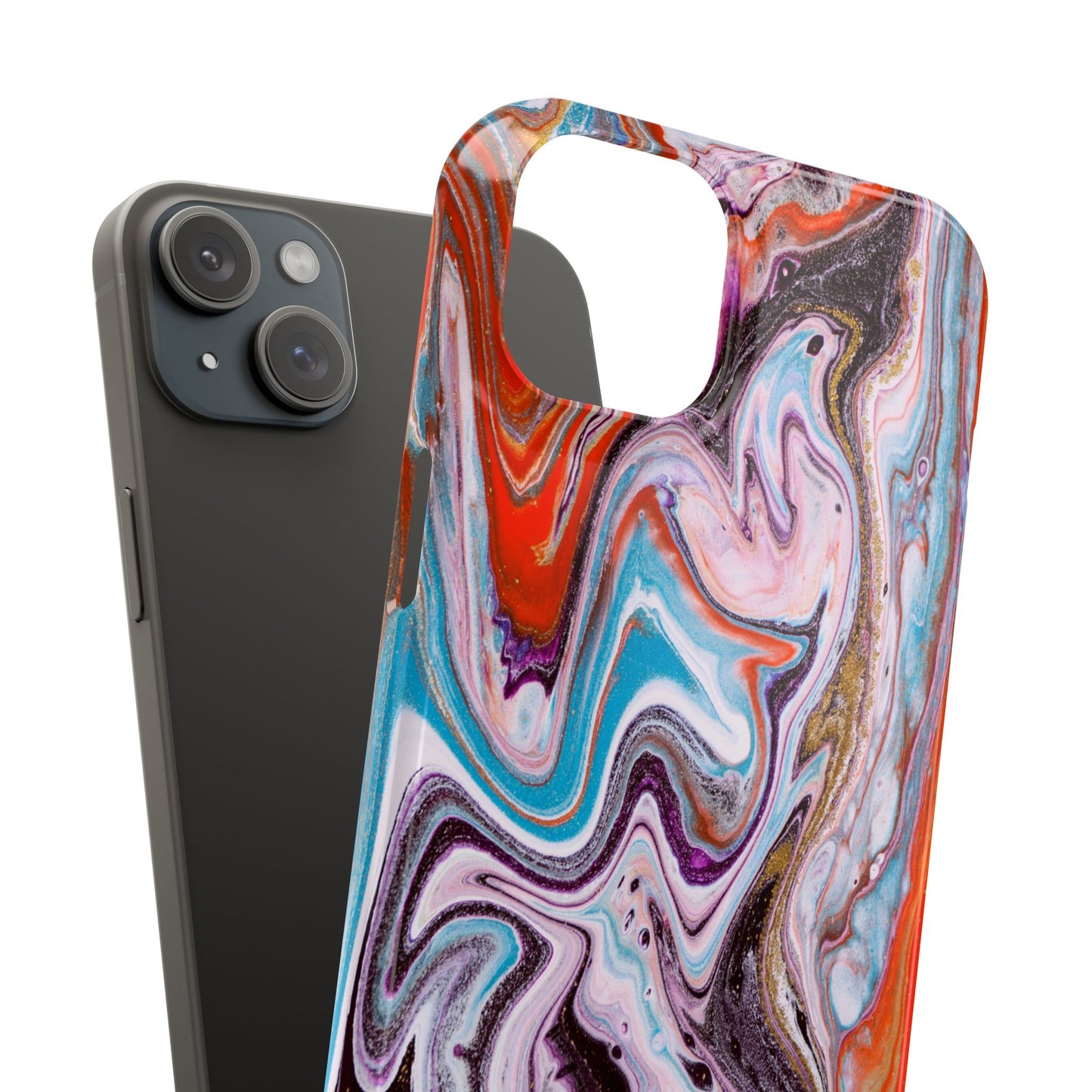 Abstract Elegance Marbled Phone Case - Slim and Protective