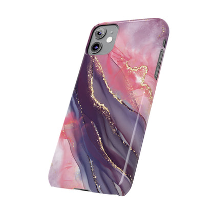 "Elegant Marbling Euphoria - Slim Phone Case