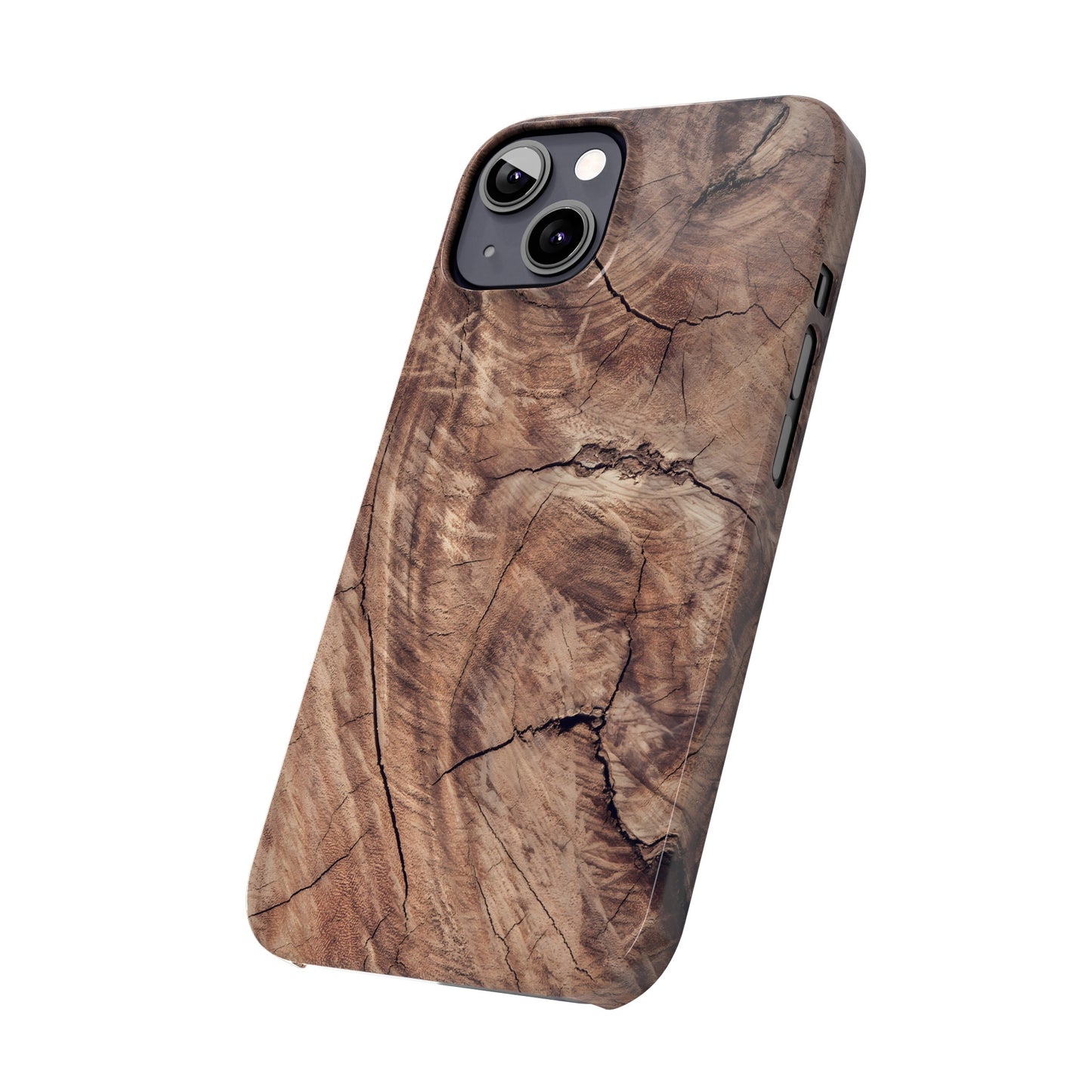 Natural Wood Grain Elegance Slim Phone Case