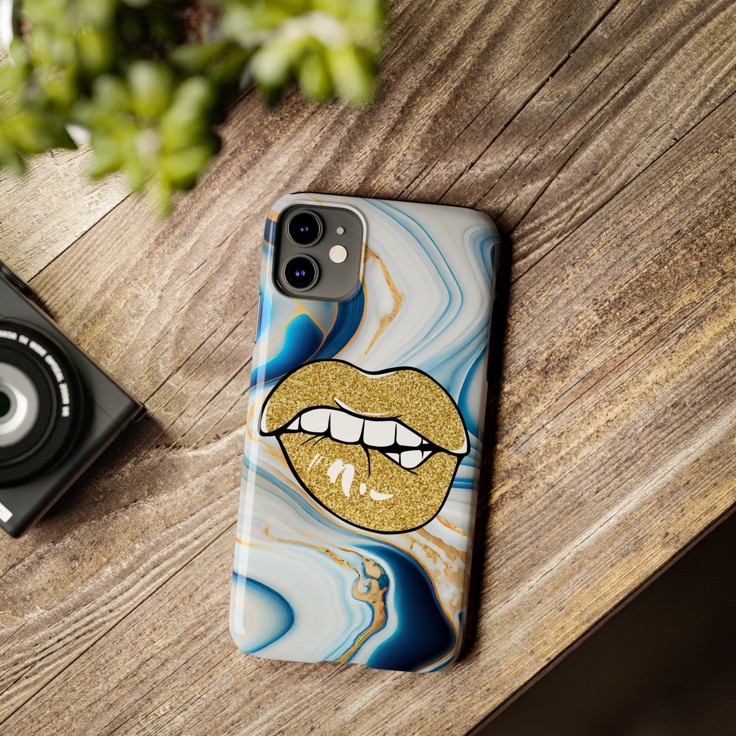 Marbled Kiss (Slim Phone Case)