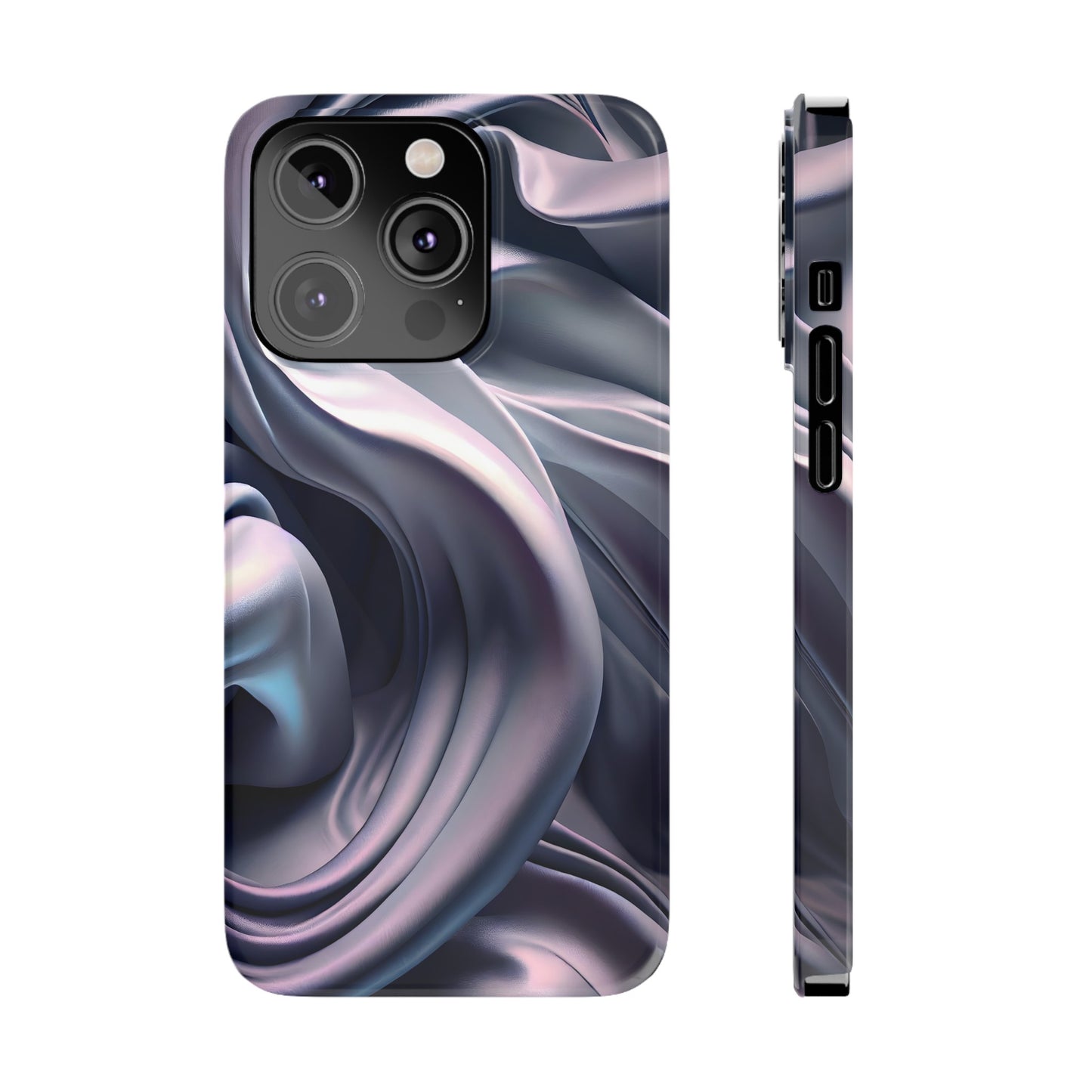 Ethereal Blue Bloom - Slim Phone Case