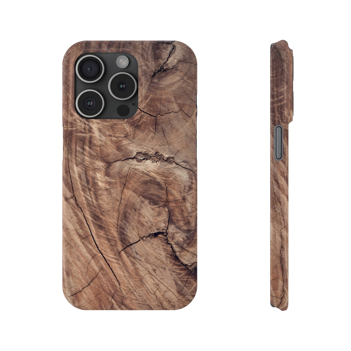 Natural Wood Grain Elegance Slim Phone Case