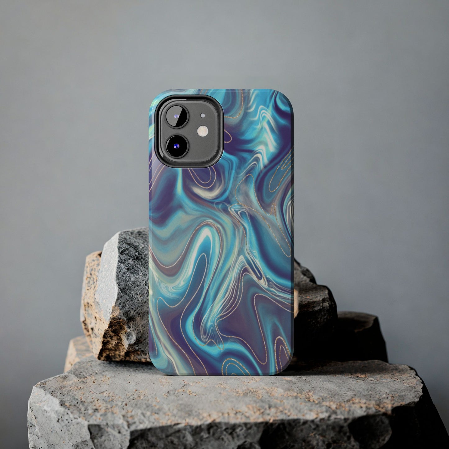 Aurora Swirl Impact-Resistant Phone Case