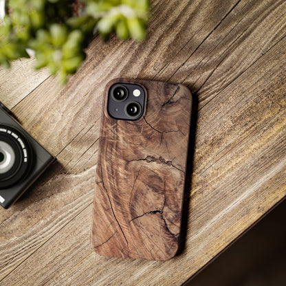 Natural Wood Grain Elegance Slim Phone Case