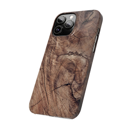 Natural Wood Grain Elegance Slim Phone Case