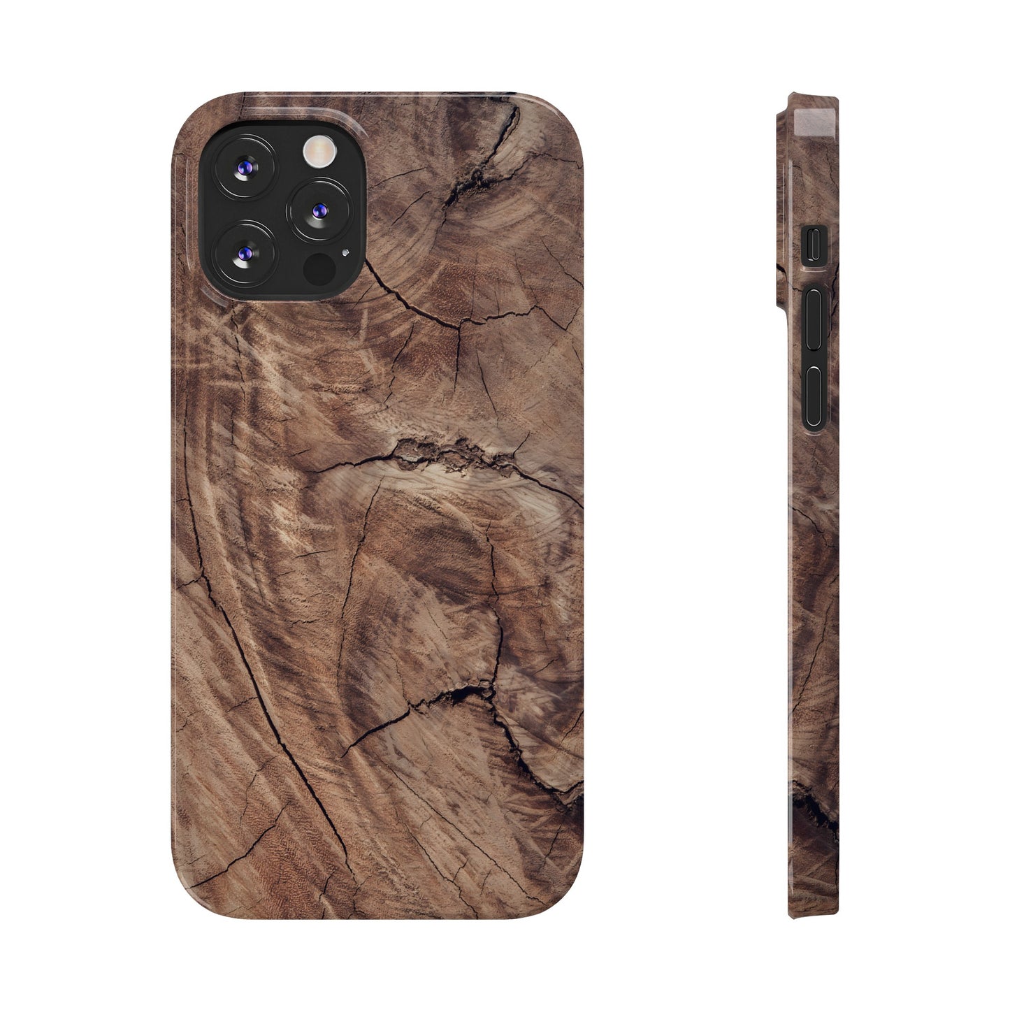 Natural Wood Grain Elegance Slim Phone Case