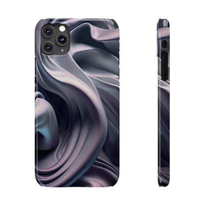 Ethereal Blue Bloom - Slim Phone Case