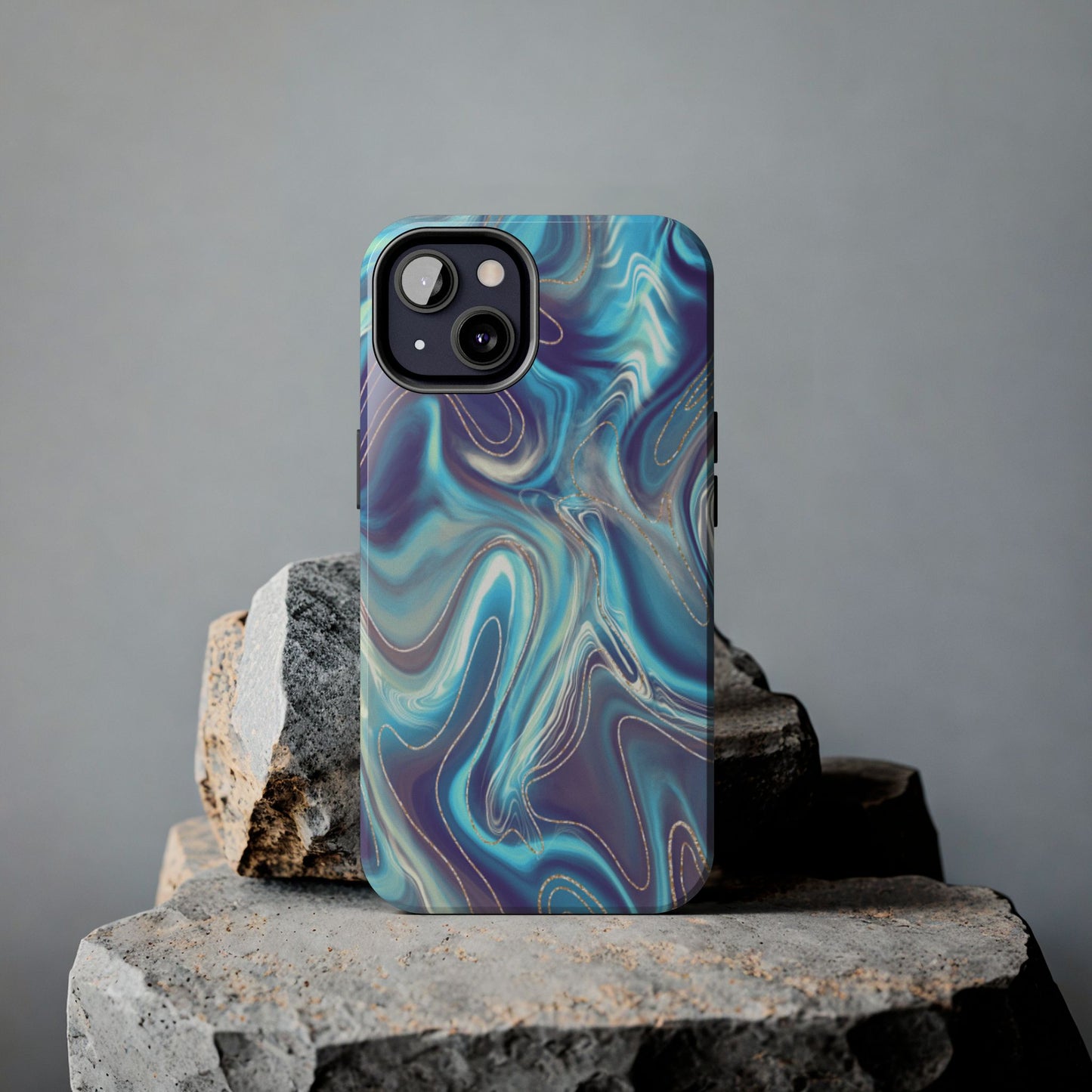 Aurora Swirl Impact-Resistant Phone Case