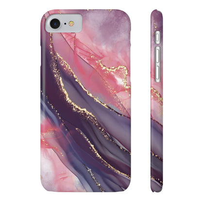 "Elegant Marbling Euphoria - Slim Phone Case